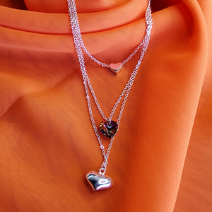 Collar triple Corazón